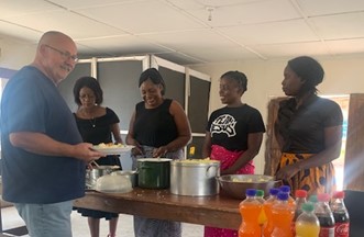 Lunch with staff