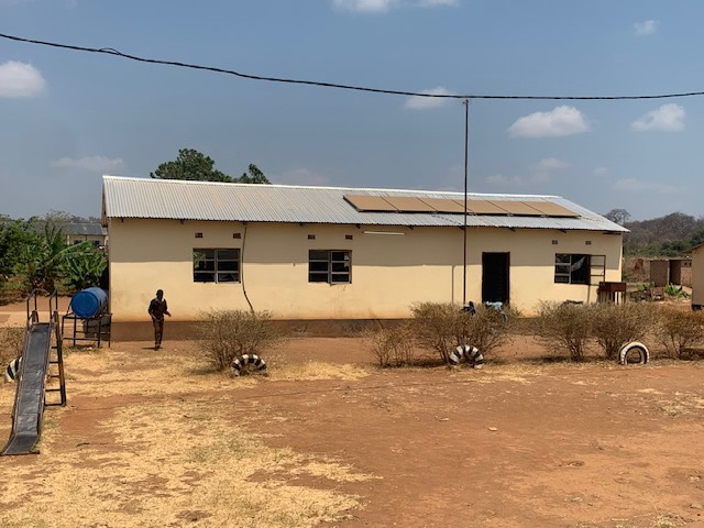 Nanga School dining room with solar panels