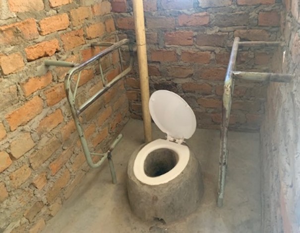 Girls' pit latrine