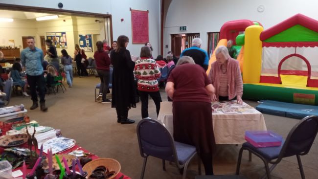 Customers at Nant Coch Church