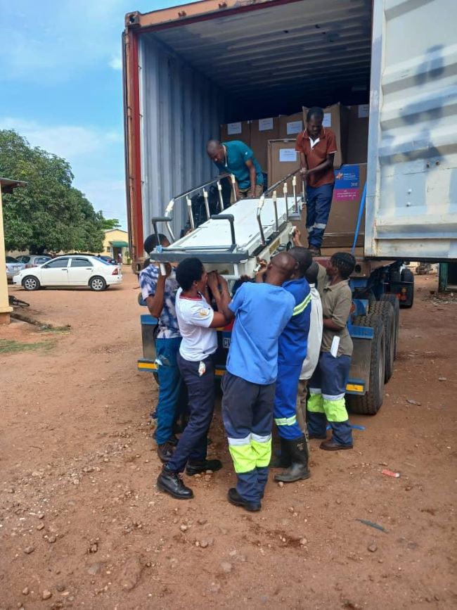 Arrival of container