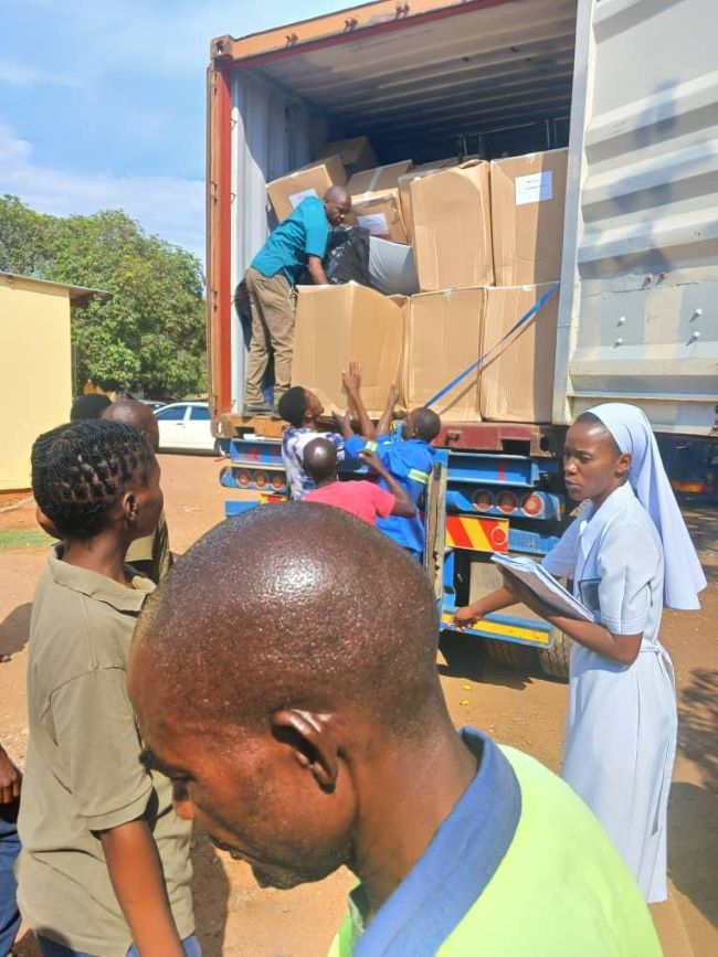 Arrival of container