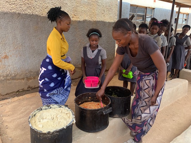 Meal time at Muumba school