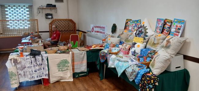 Edmund at the stall Edmund at the stall
