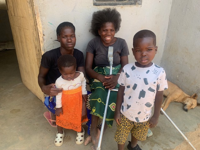 Priscilla with sister-in-law and nephews